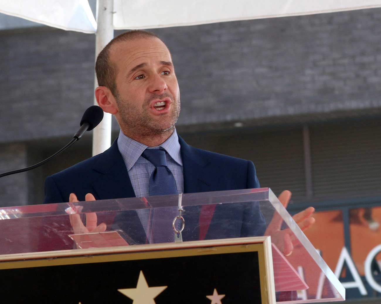 Max Mutchnick at a ceremony on the Hollywood Walk of Fame.