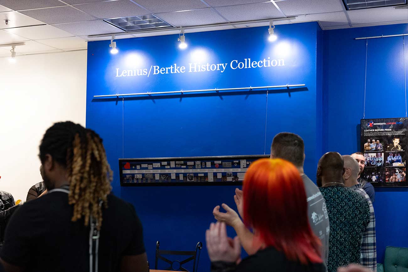 Interior shot of the Lenius/Bertke History Collection gallery.